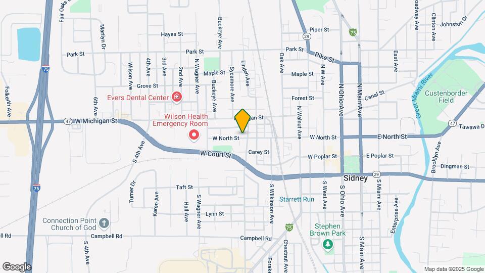 610 W North St Map and Location Details