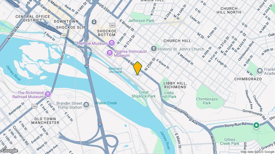 River Lofts at Tobacco Row Map and Location Details