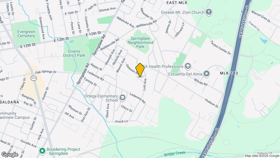 1130 Lott Ave Map and Location Details