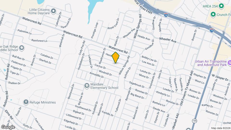 2305 Bluebonnet Dr Map and Location Details