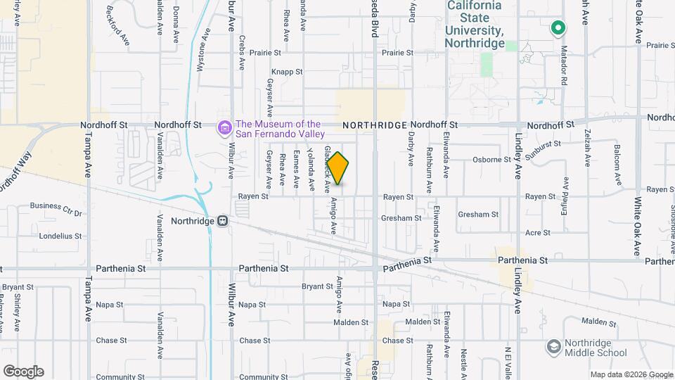 8909 Amigo Ave Map and Location Details