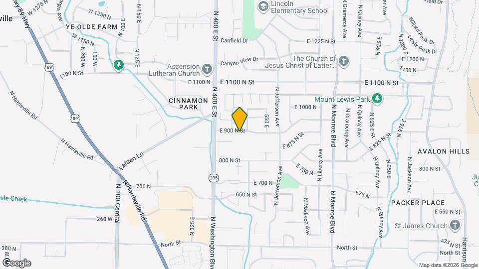 479 E 900 N St Map and Location Details