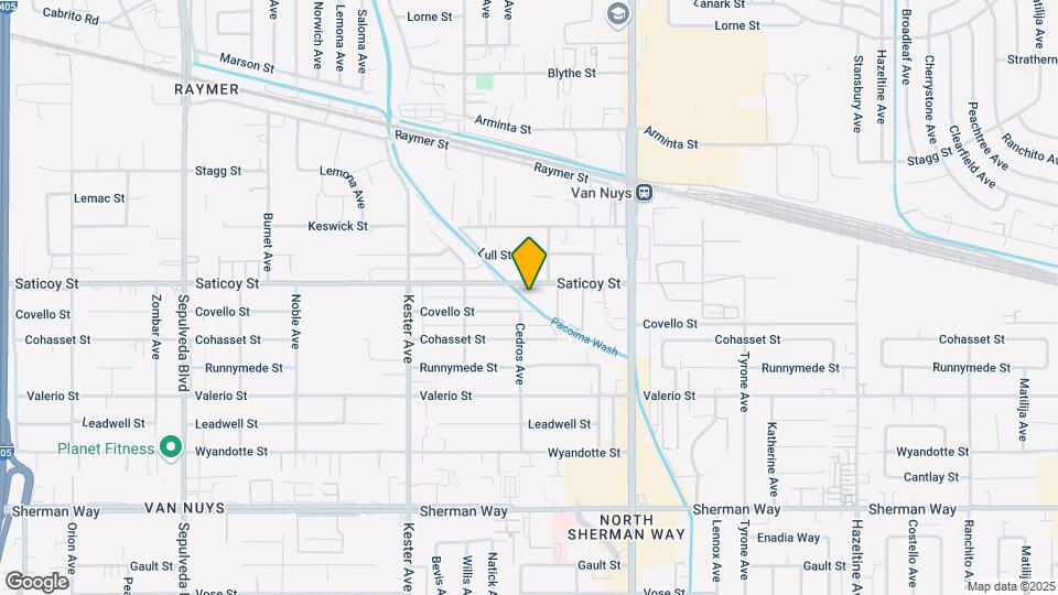 14656 Saticoy St Map and Location Details