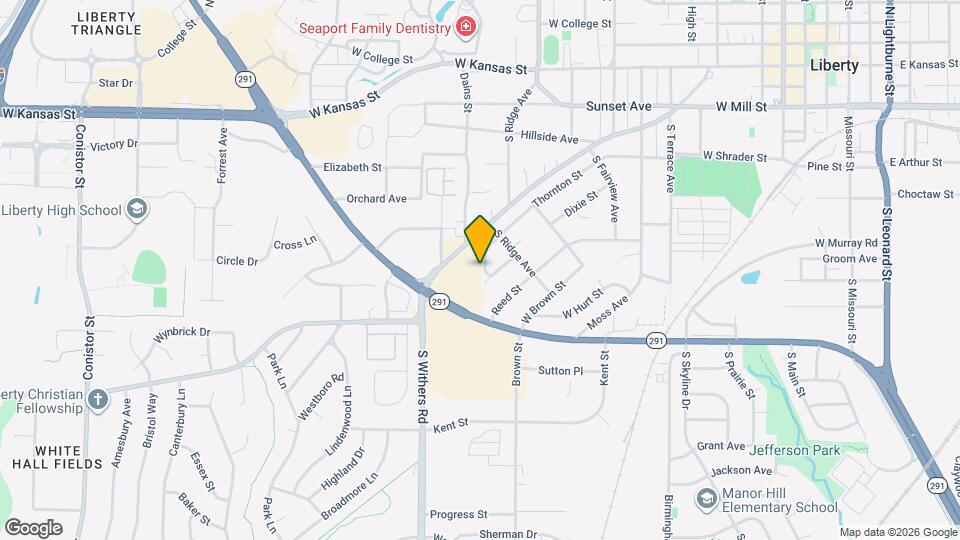 822 Thornton St Map and Location Details