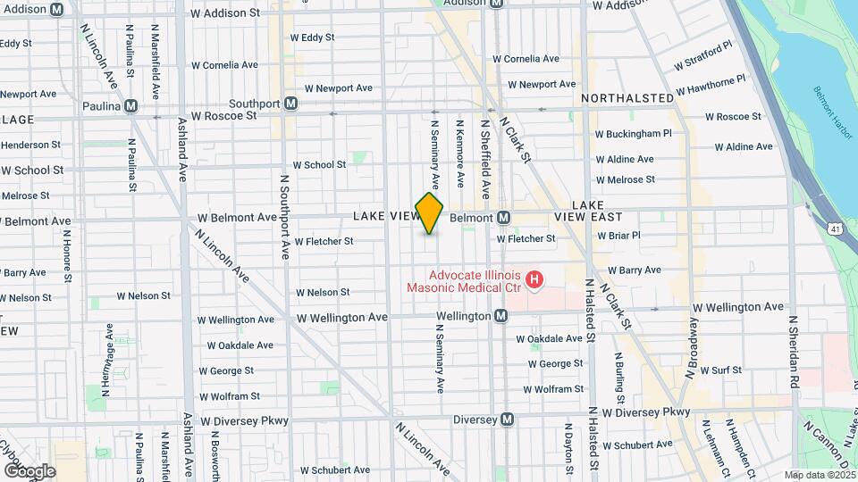 3126 N Seminary Ave Map and Location Details