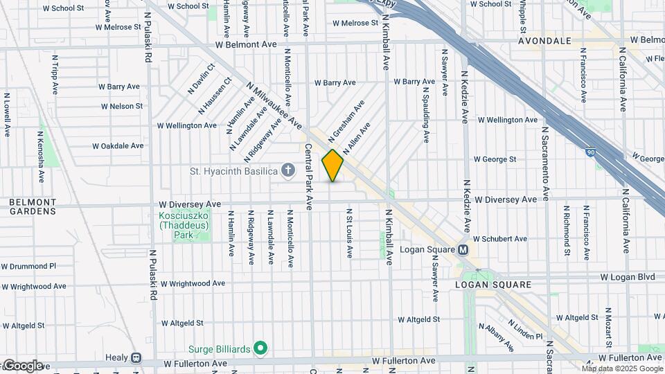 3551 W Wolfram St, Unit 2F Map and Location Details