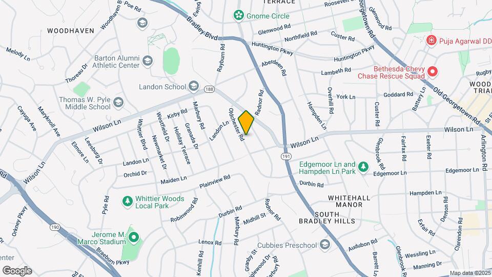 7709 Oldchester Rd Mapa y Detalles de la Ubicación