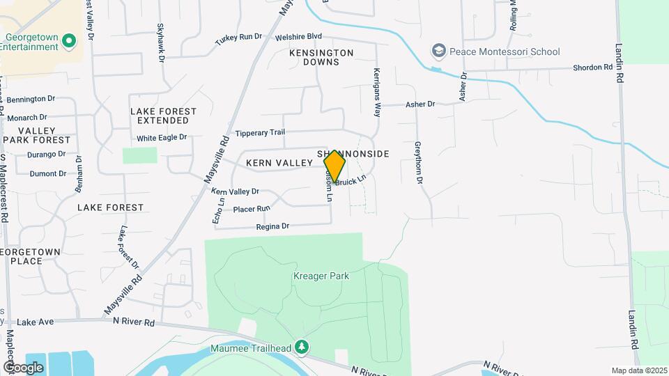 1702 Folsom Ln Map and Location Details