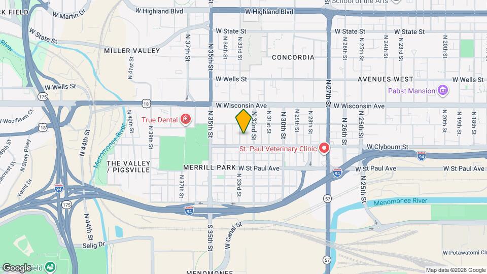 522 N 33rd St, Unit 522 Map and Location Details