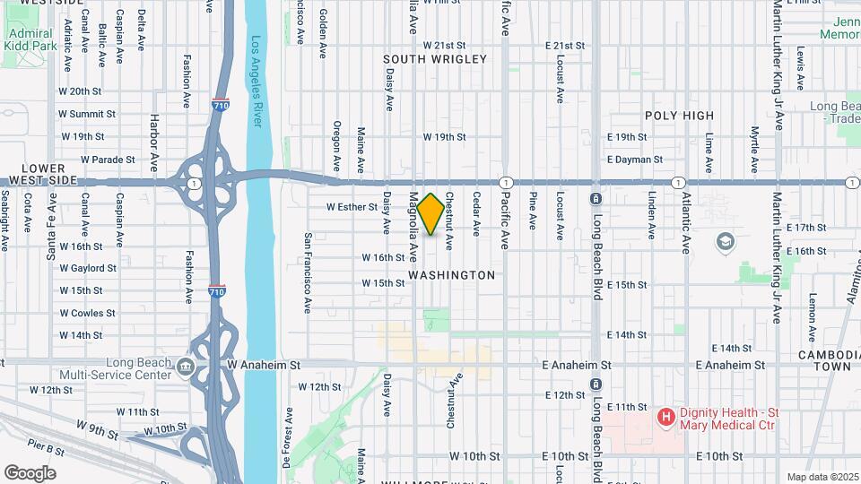 1614 Henderson Ave Map and Location Details