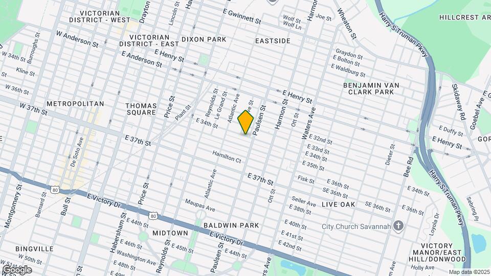 731 E 34th St Map and Location Details