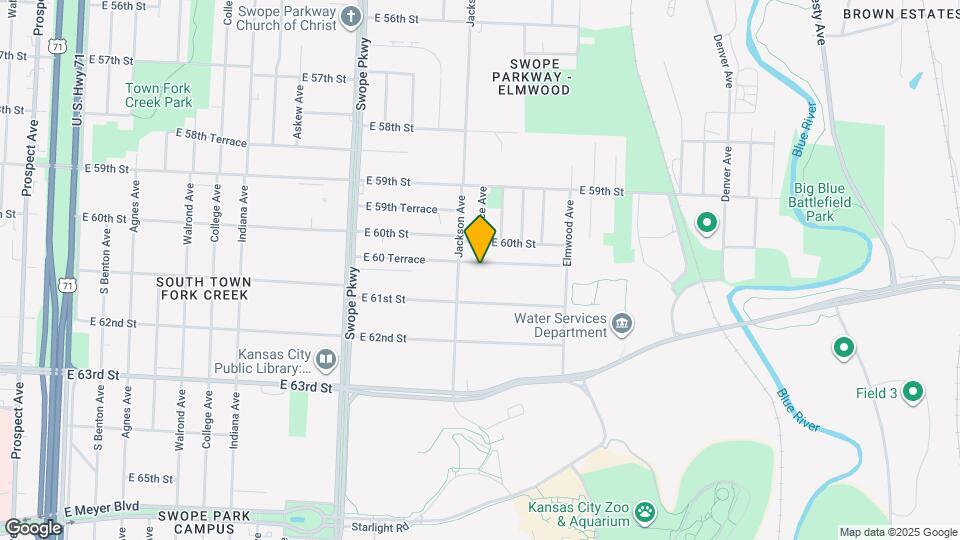 4221 E 60 Terrace Map and Location Details