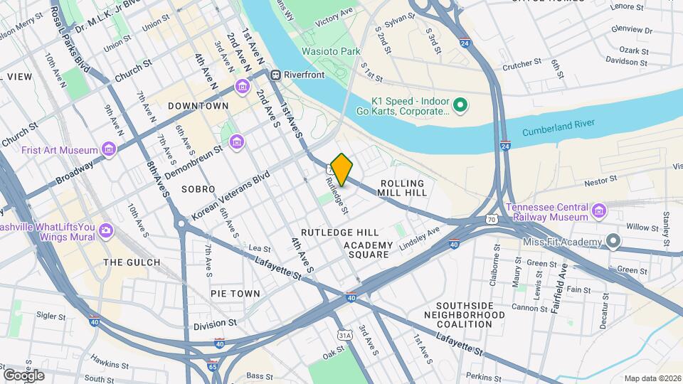 20 Rutledge St Map and Location Details