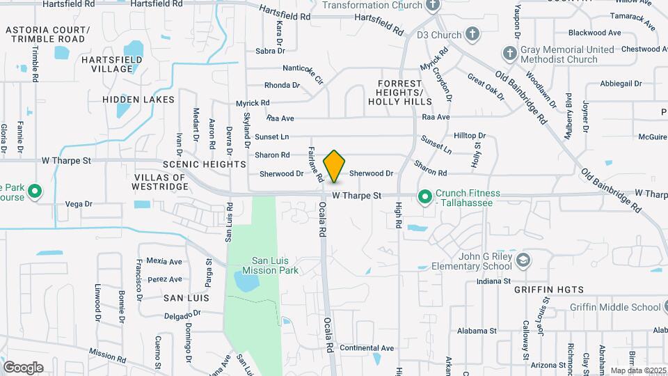 1848 W Tharpe St Map and Location Details