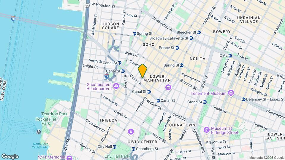 8 Greene St Mapa y Detalles de la Ubicación