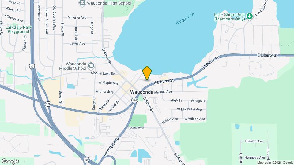 154 E Mill St, Unit Wauconda apartment Map and Location Details