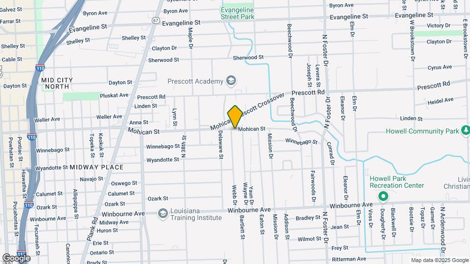 4136 Mohican St Map and Location Details