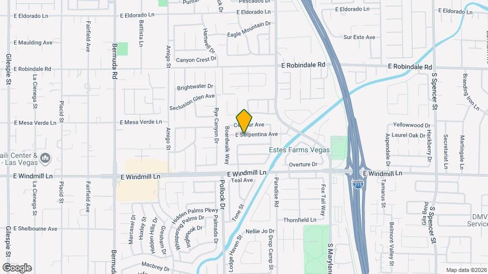 875 E Serpentina Ave Mapa y Detalles de la Ubicación
