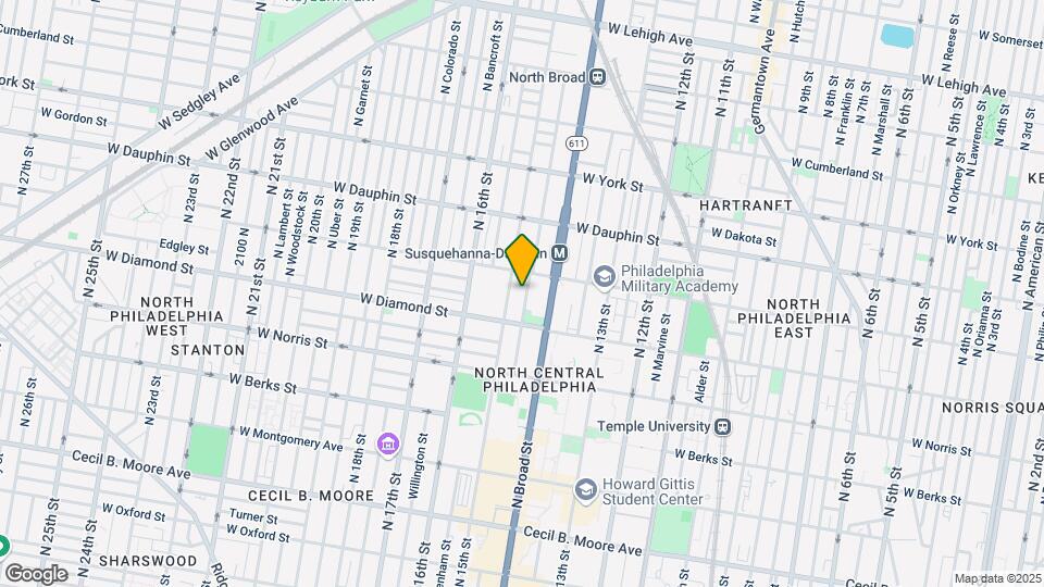 2142 N Carlisle St Map and Location Details
