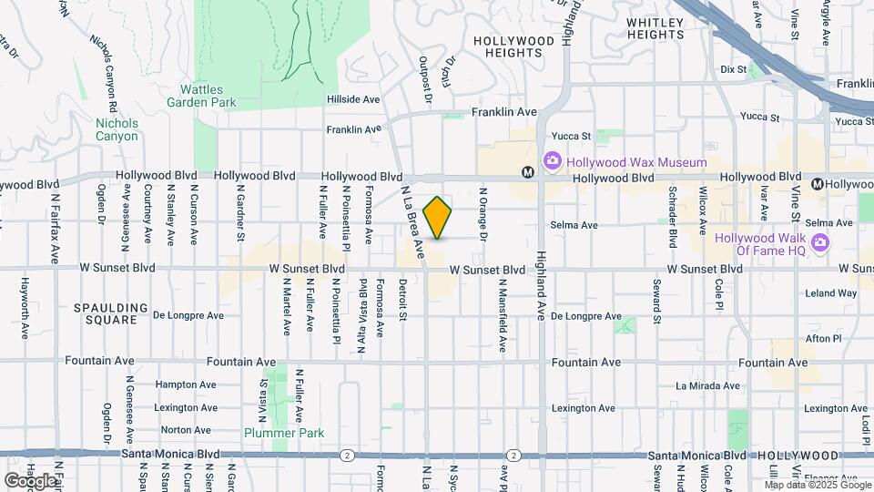 7062 Lanewood Ave Map and Location Details