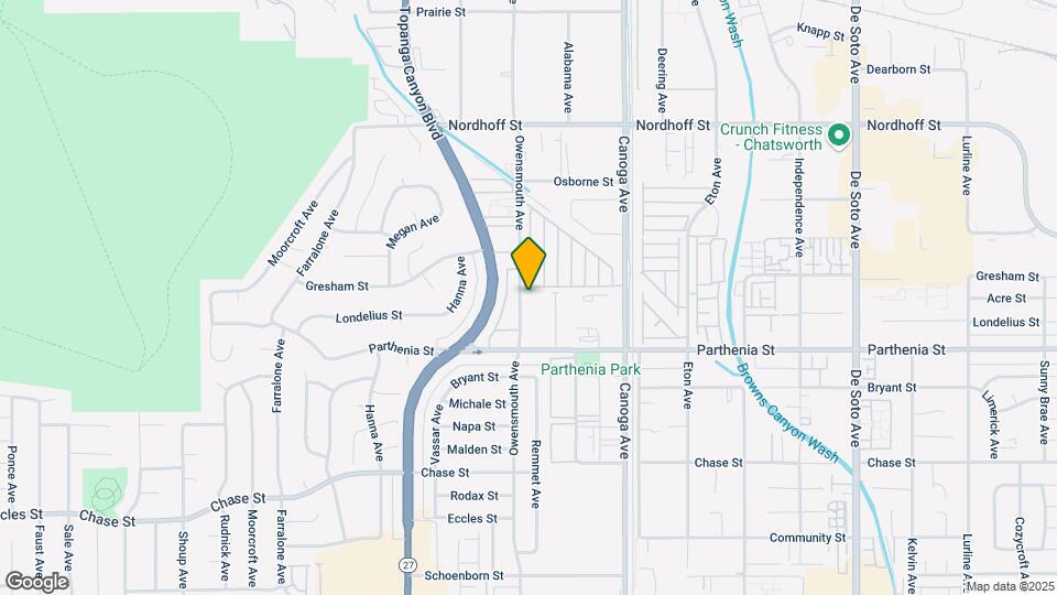 8750 Owensmouth Ave Mapa y Detalles de la Ubicación