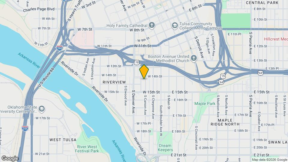 1414 S Carson Ave Map and Location Details