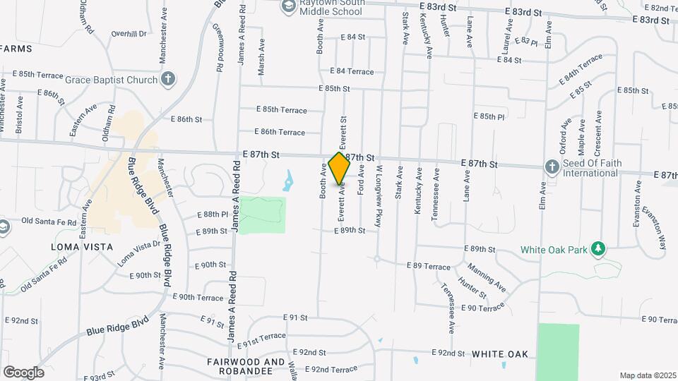 8728 Everett St Map and Location Details