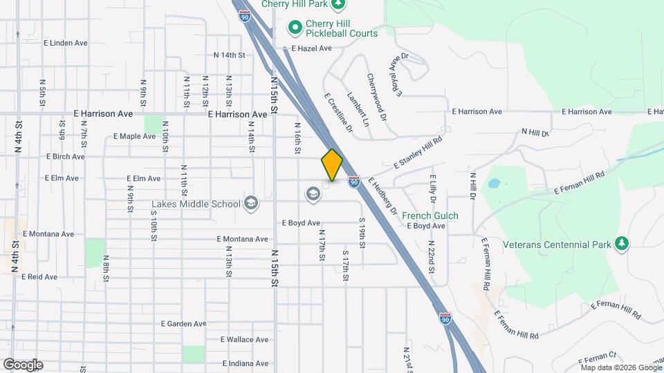 1630 E Elm Ave Map and Location Details