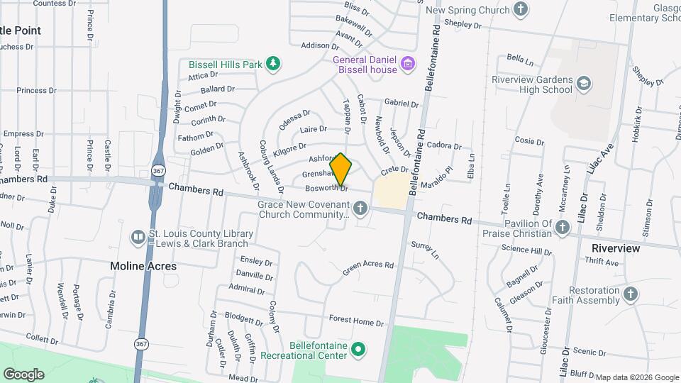 1138 Bosworth Dr Map and Location Details