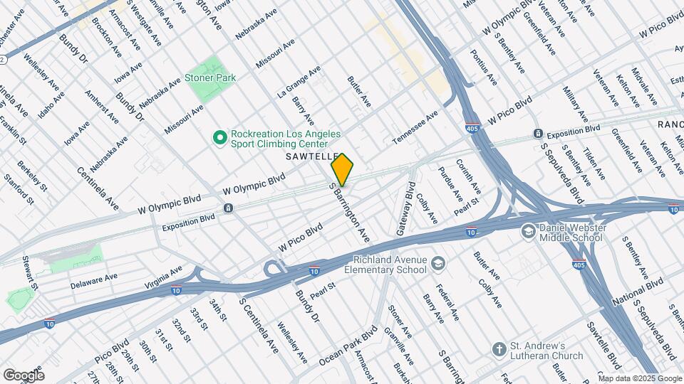 2270 S Barrington Ave Map and Location Details