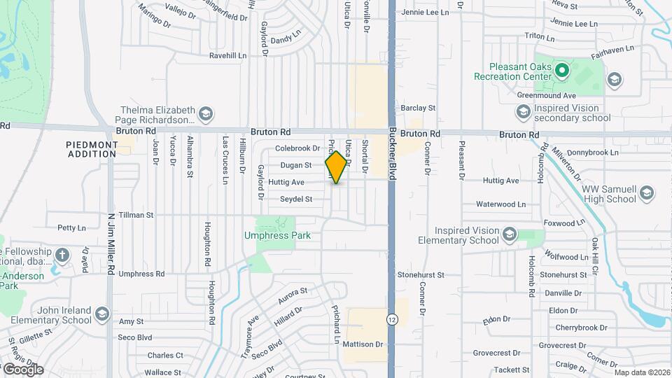 1942 Prichard Ln Map and Location Details