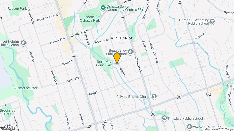 900 Juniper St Map and Location Details