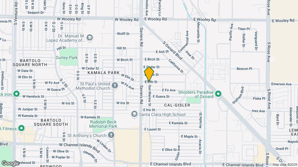 1705 San Marino St Map and Location Details