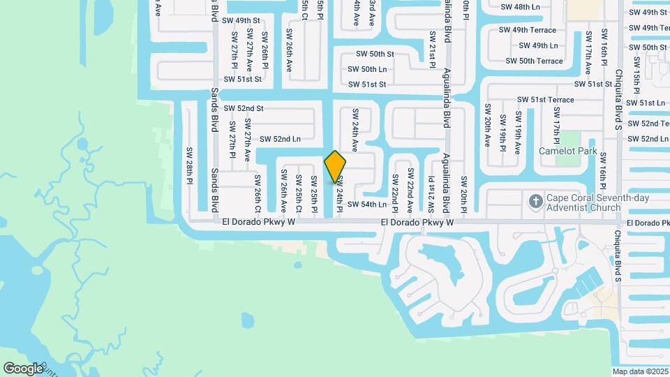 5402 SW 24th Pl Map and Location Details