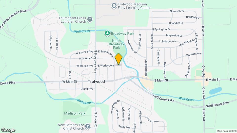 206 E Worley Ave Map and Location Details