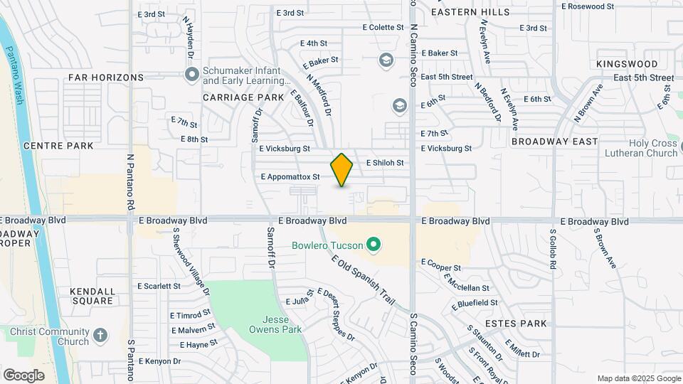 Eastpointe - 8477 E Broadway Blvd Mapa y Detalles de la Ubicación