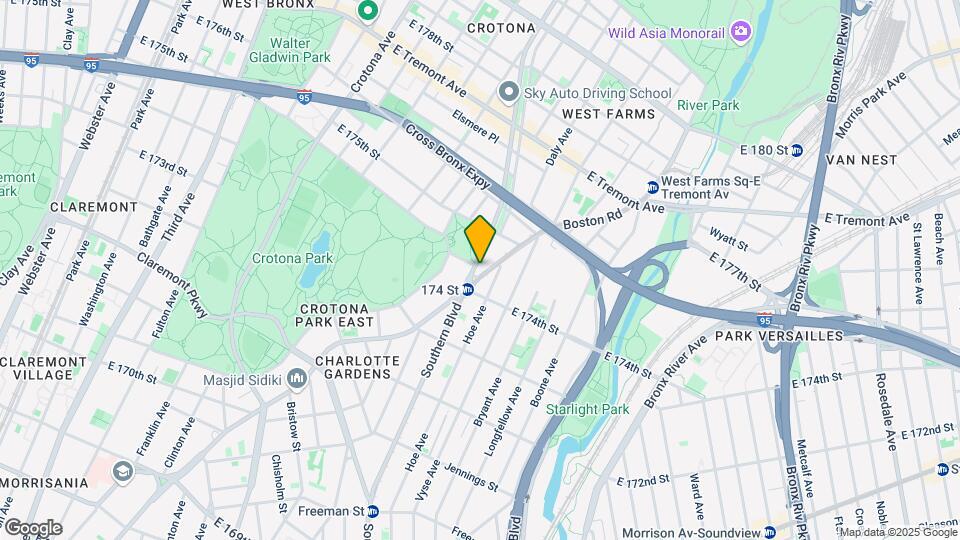 Crotona Park Apartments Map and Location Details