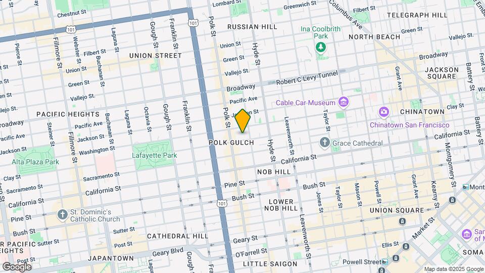 1630 Clay St Map and Location Details