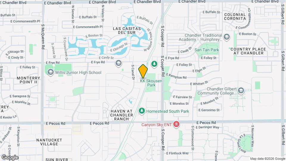 1750 E Camino Ct Map and Location Details