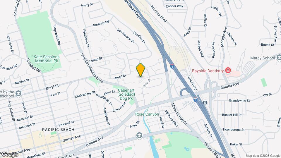 2596 Chalcedony St Map and Location Details