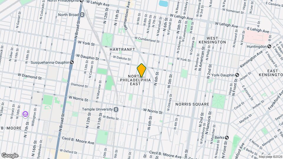 2205 N Franklin St Map and Location Details