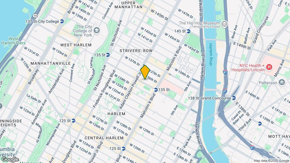135-137 W 135th St Map and Location Details