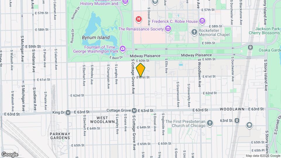 825 E 61st St Map and Location Details