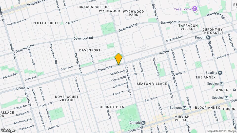 697 Dupont St Map and Location Details