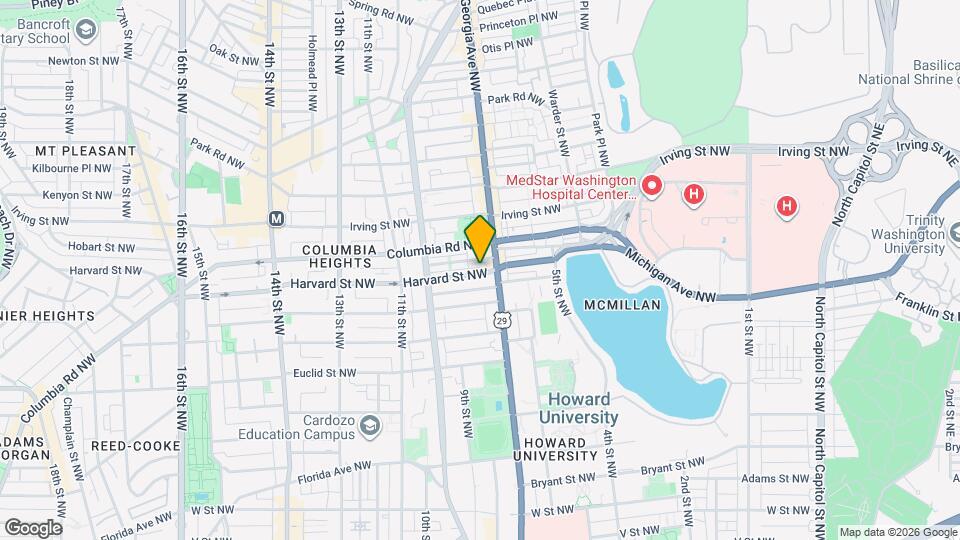 711 Harvard St NW Map and Location Details