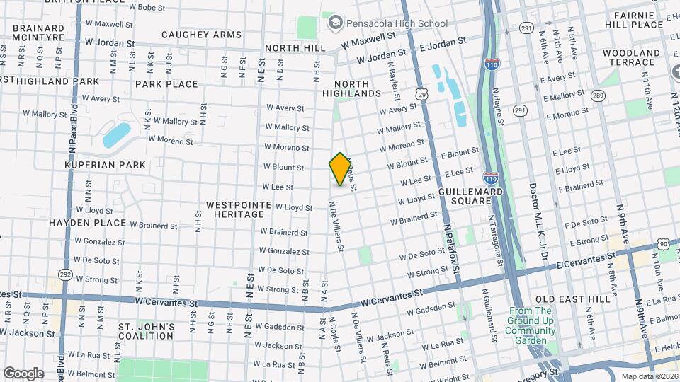 424 W Lee St Map and Location Details