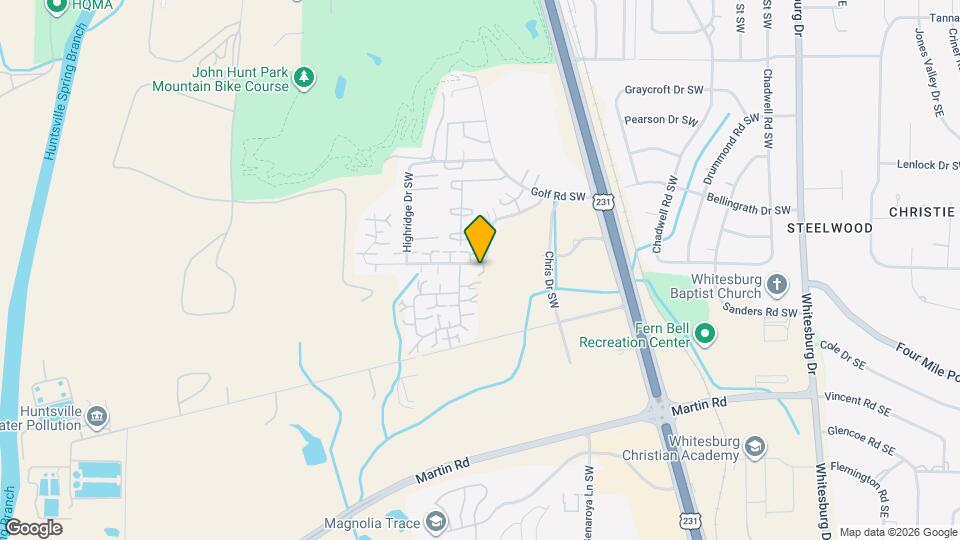 4102 Hunters Ridge Dr SW Map and Location Details