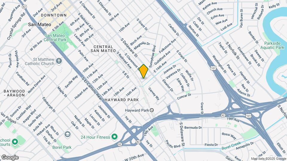 1528 S Claremont St Mapa y Detalles de la Ubicación