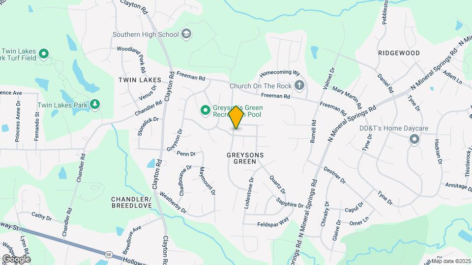 3603 Thornwood Dr Map and Location Details