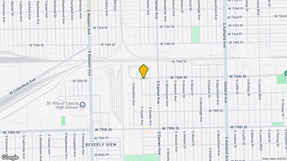 7609 S Hoyne Ave Map and Location Details